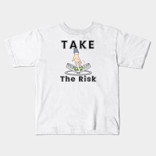 Take The Risk Pattern Kids T-Shirt